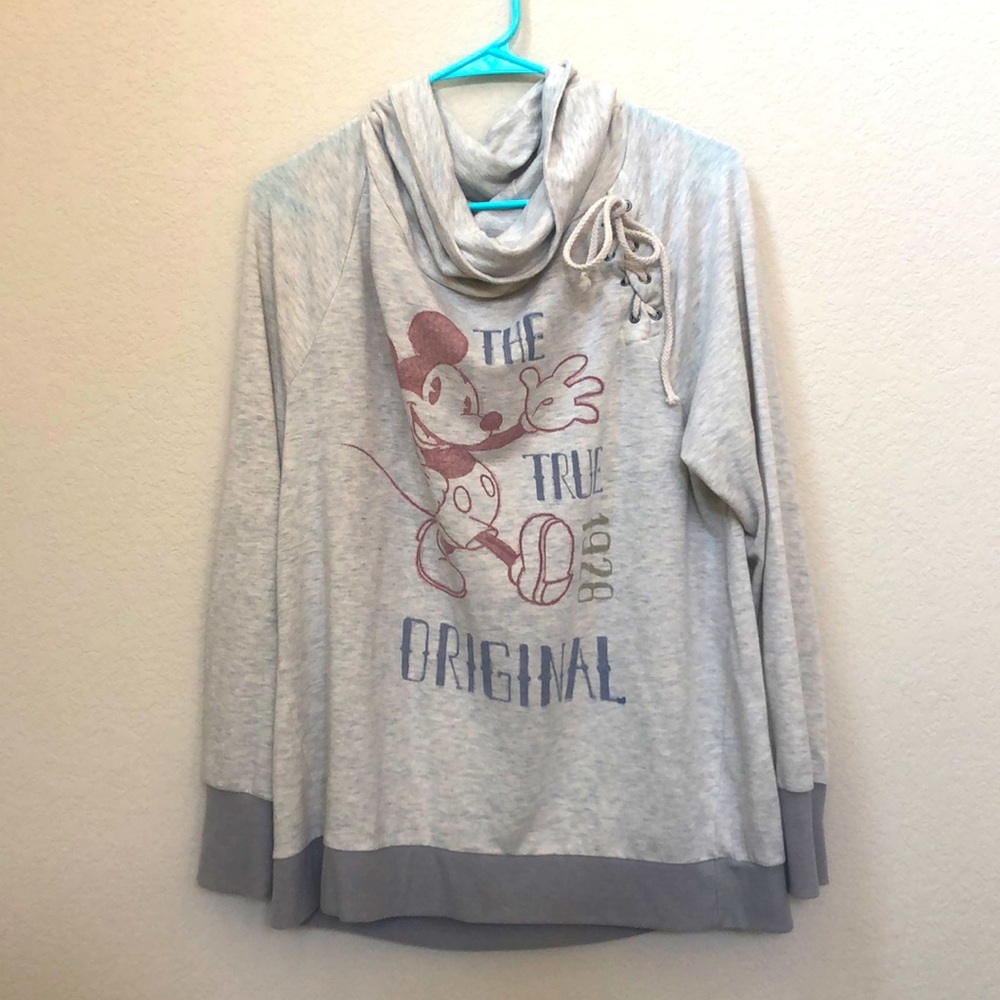 Mickey Mouse cowl neck